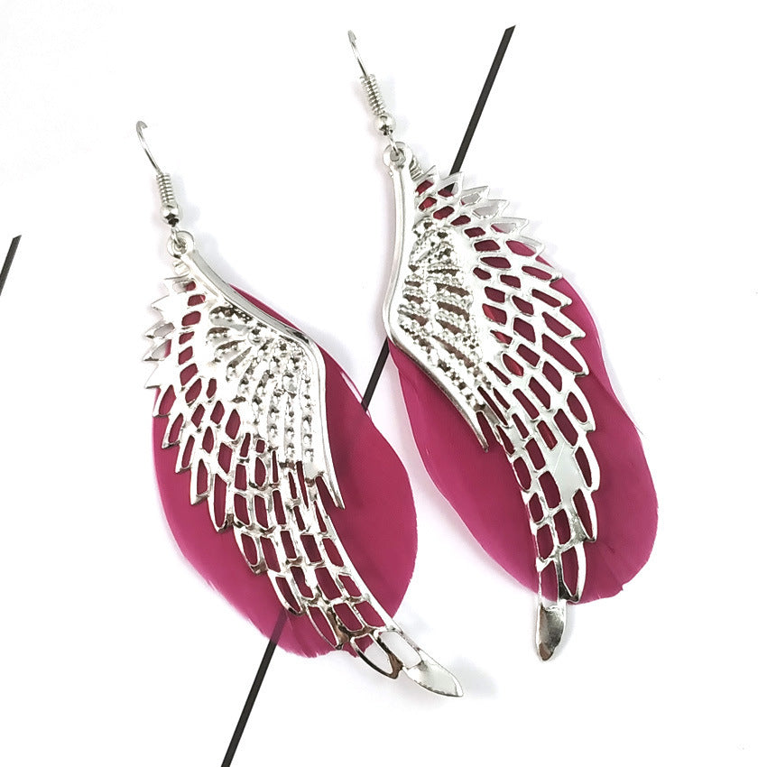 Vintage feather earrings
