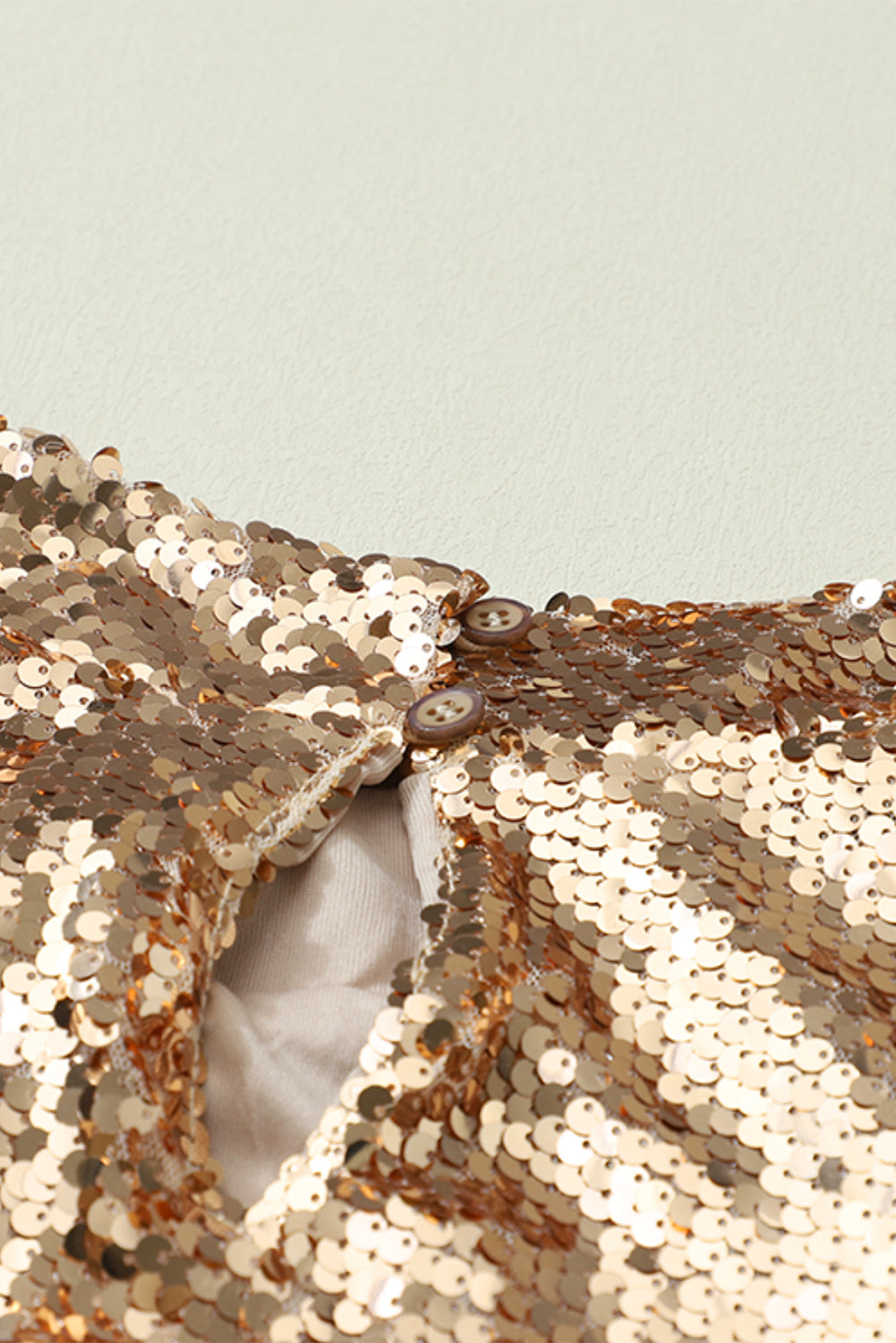 Burgundy Sequin Mock Neck Bubble Sleeve Top