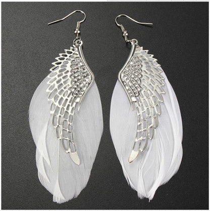 Vintage feather earrings