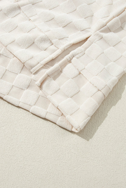 Black Solid Textured Thumbhole Sleeve Top