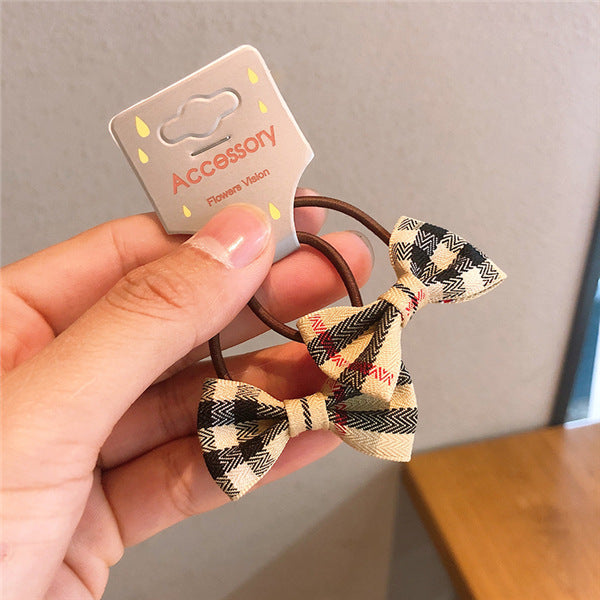 Children's Jewelry Fabric Bowknot Rubber Band Card Pack