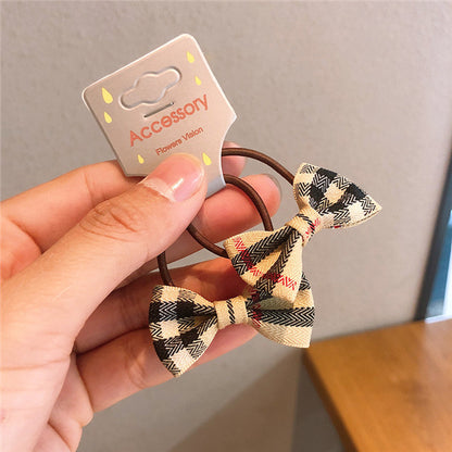 Children's Jewelry Fabric Bowknot Rubber Band Card Pack