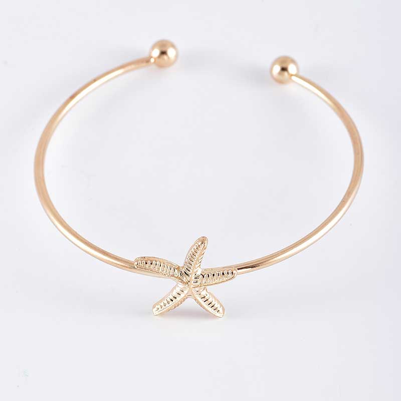 Starfish shell pearl combination bracelet