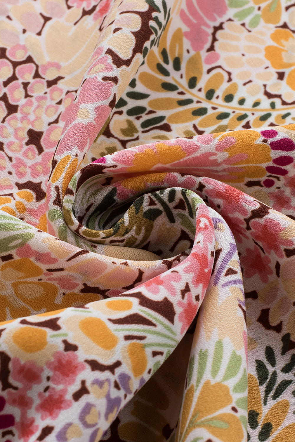 Red Cakewalk Floral Smocked Blouse