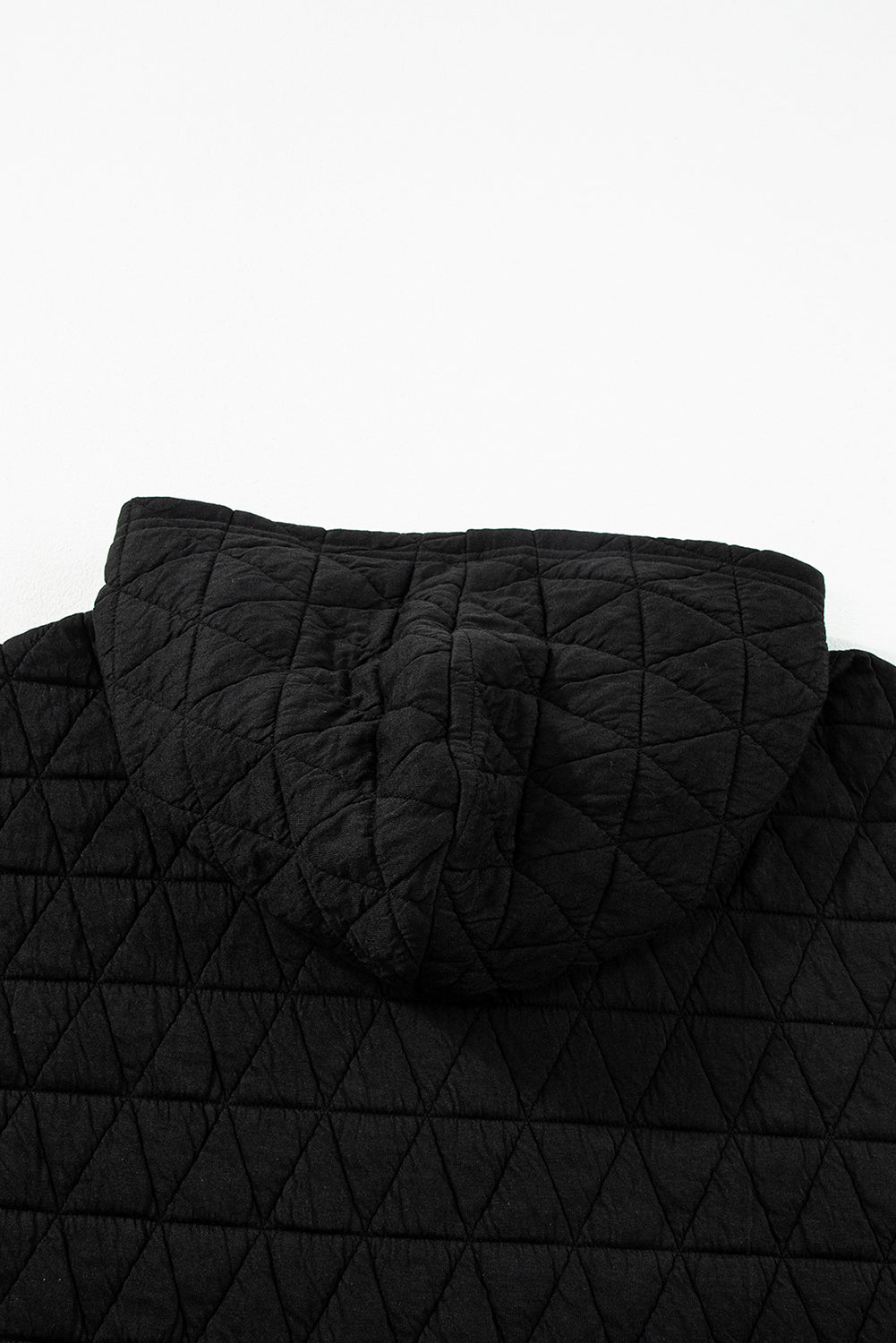 Light Grey Drop Shoulder Quilted Patchwork Kangaroo Pocket Hoodie