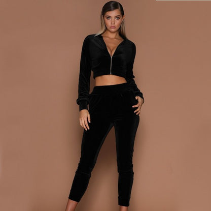 Autumn and winter suede women's clothing