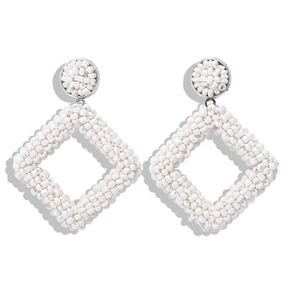 Diamond Bead Earrings