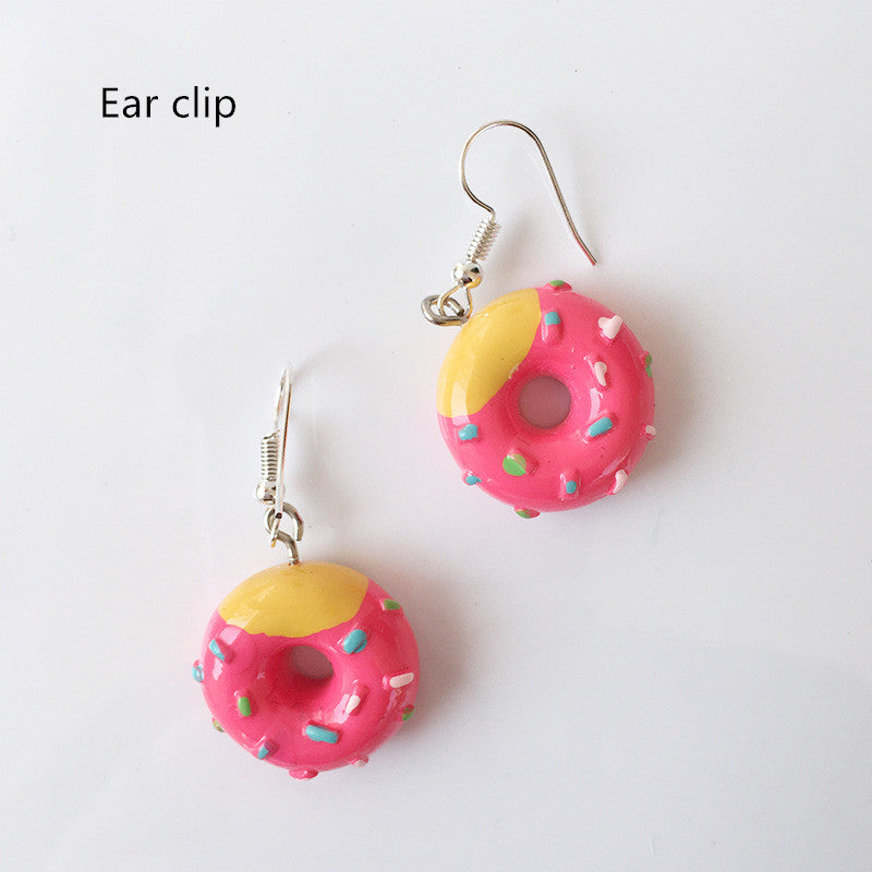 Donut hand made earrings