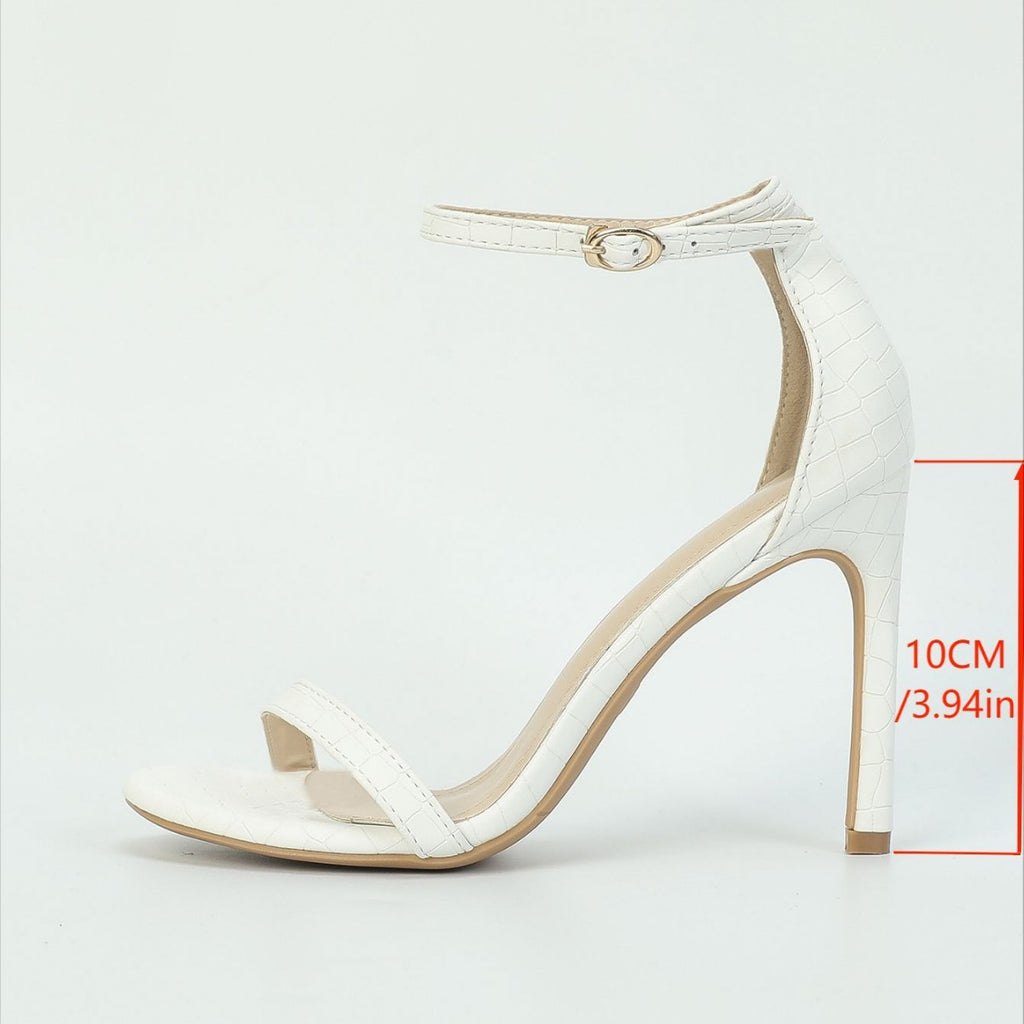 190 Classic French-style Strappy High-heeled Sandals