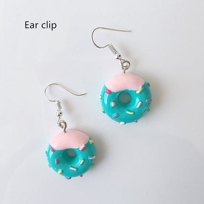 Donut hand made earrings