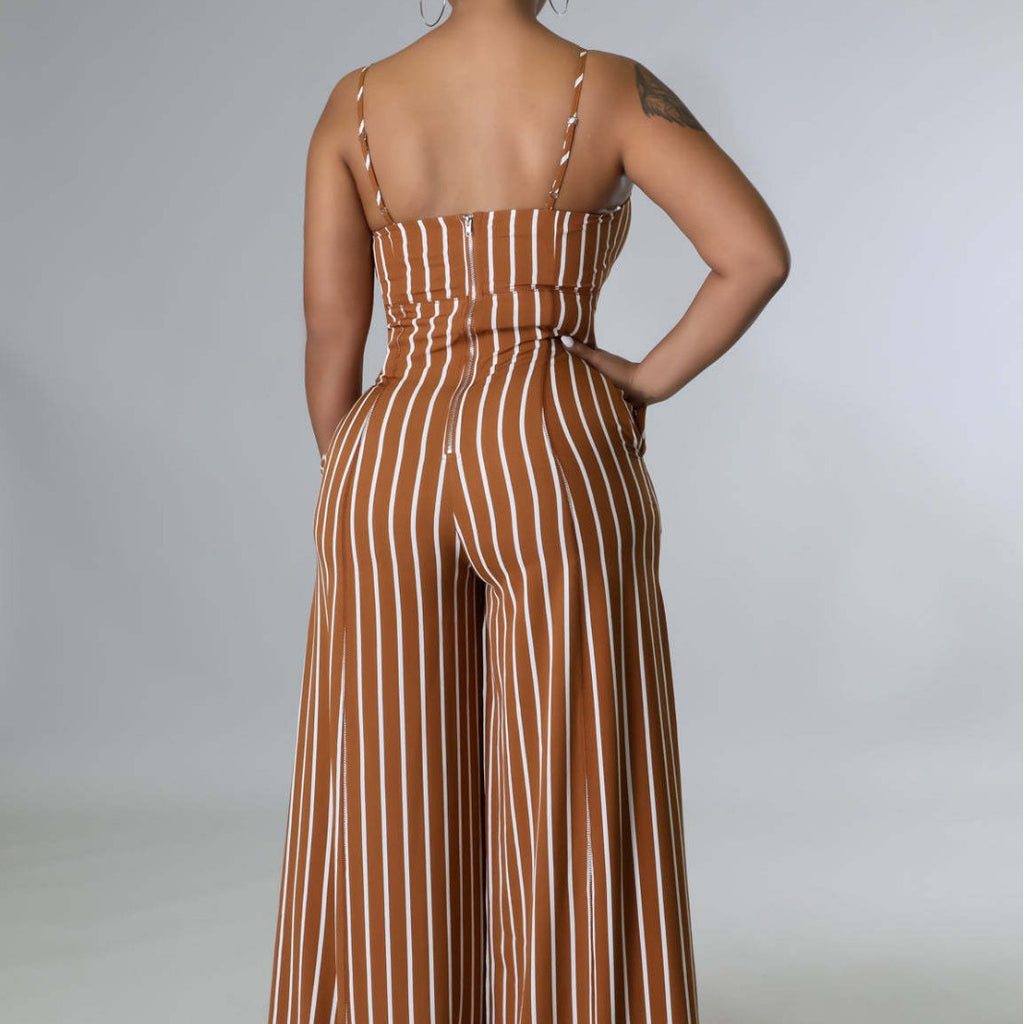 Elegant, Commuter-friendly High-waisted Milk Silk Pants Relaxed-fit Jumpsuit