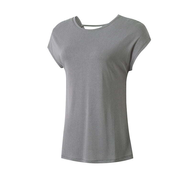 Yoga clothing tops women's Modal back T-shirt