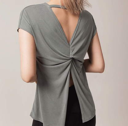 Yoga clothing tops women's Modal back T-shirt