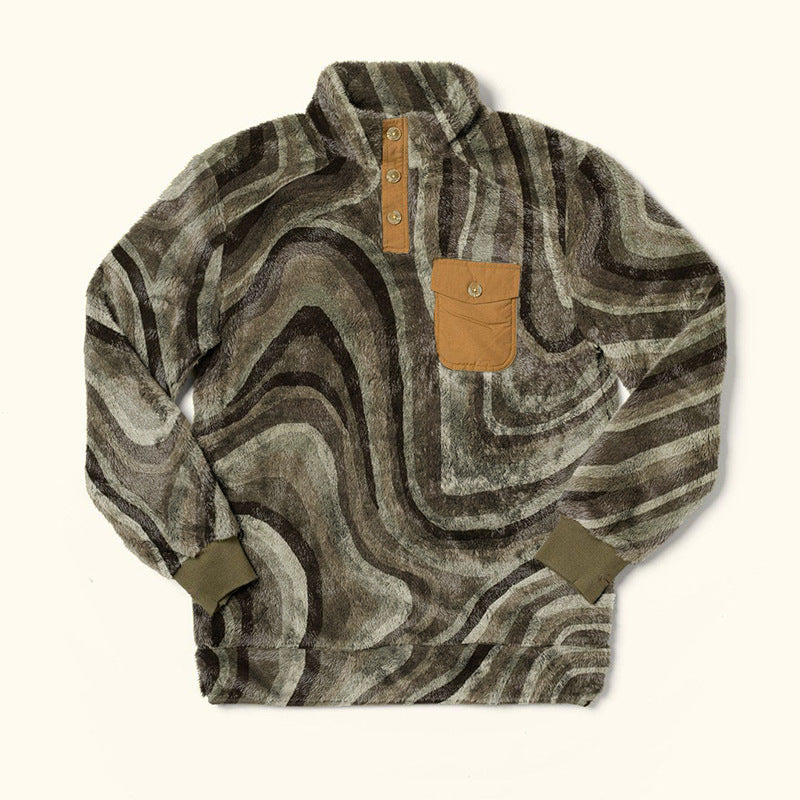 Men's Sweater Plush Jacket Men's Clothing