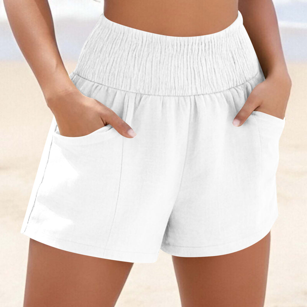 Drawstring Pocket Loose Casual Women's Beach Shorts