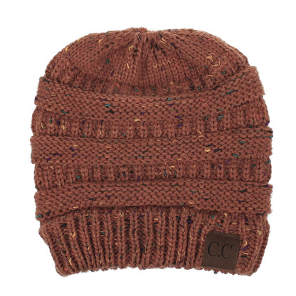 INS Colored Thread Variegated Hat Woolen Knitted Hat