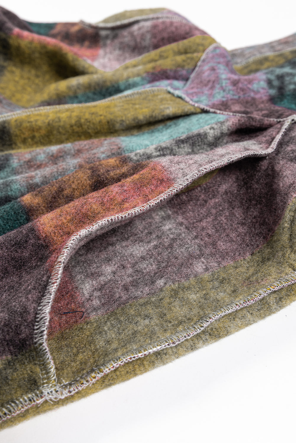 Multicolour Plaid Pocketed Shacket