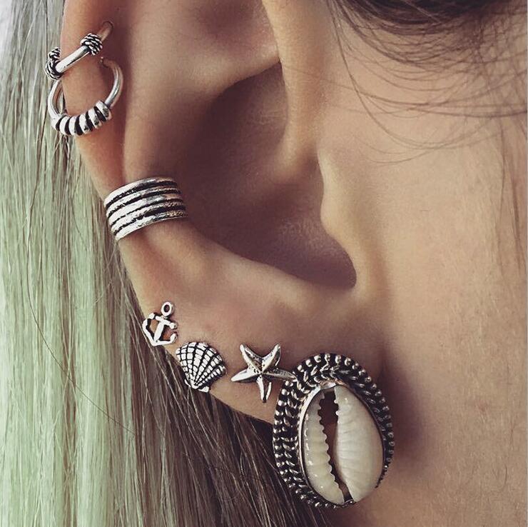 Fashion Bohemian Retro Simple Set Earrings Earrings