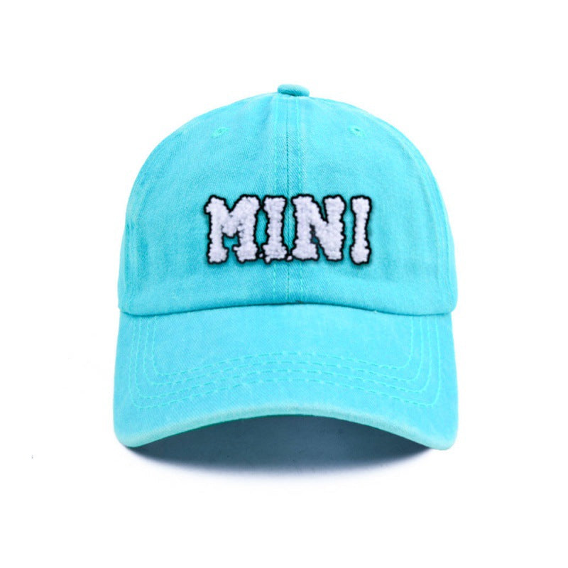 Mama Paste Cloth Embroidery Baseball Hat European And American Mother's Day Hot Sale Worn Looking Washed-out Solid Color Peaked Hat Women