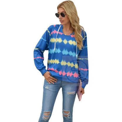 Autumn And Winter Women's Striped Hoodie