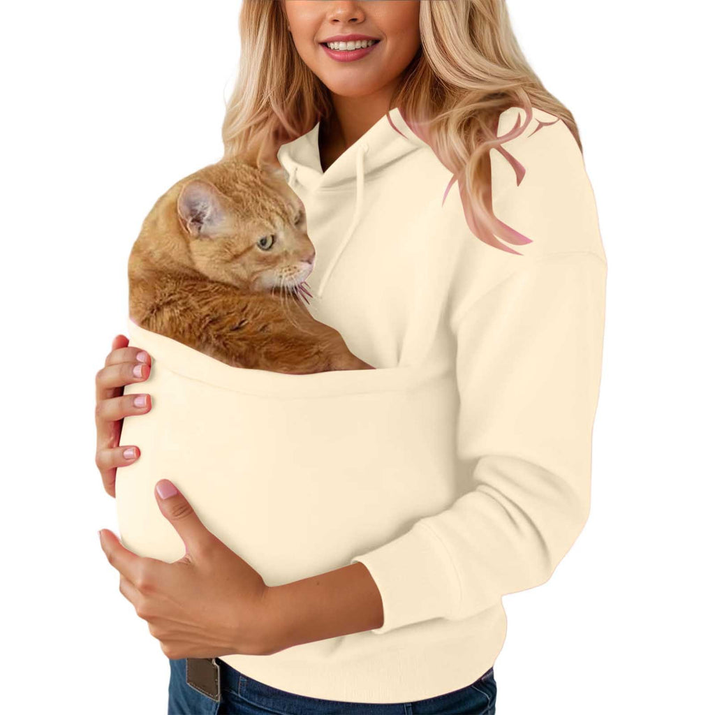 Women's Hooded Pocket Pet Shirt Sweatshirt
