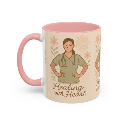 Mug Nursing Healing with Heart 11oz