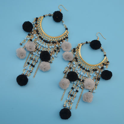 Personality Circle Pendant Earrings Jewelry