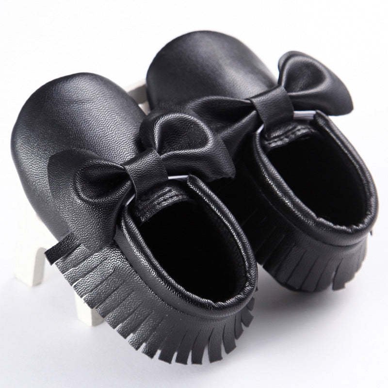 Spring And Autumn New 0-1 Years Old Baby Shoes Tassel Pu Bottom Non-slip Casual Baby Shoes