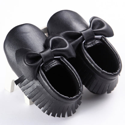 Spring And Autumn New 0-1 Years Old Baby Shoes Tassel Pu Bottom Non-slip Casual Baby Shoes