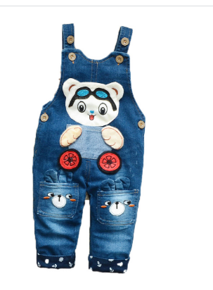 Women's Western style suspenders denim