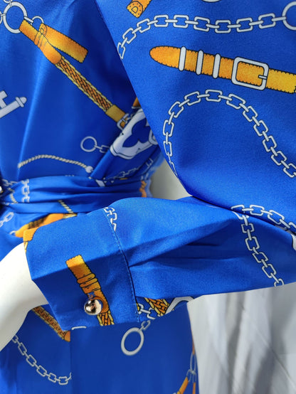 Women's Clothing Southeast Asia Indonesia Retro Print Swing Skirt