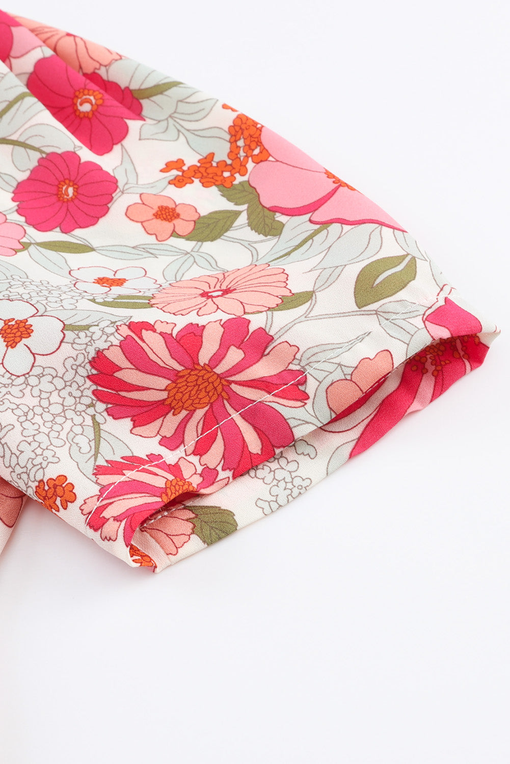 Pink Lace-up Halter Backless High Waist Floral Maxi Dress