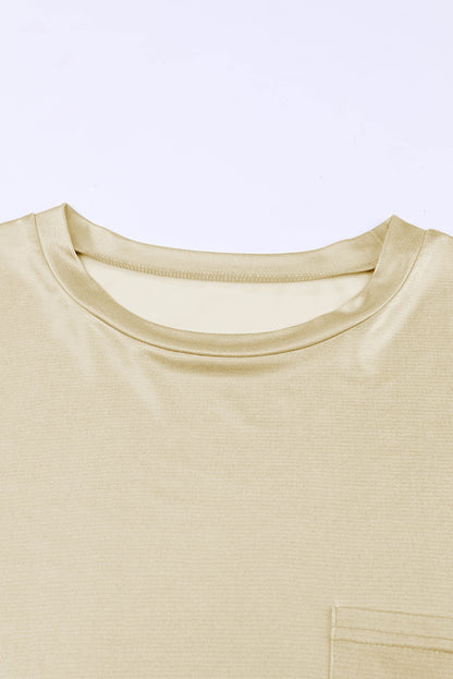 Green Chest Pocket Loose Fit T Shirt