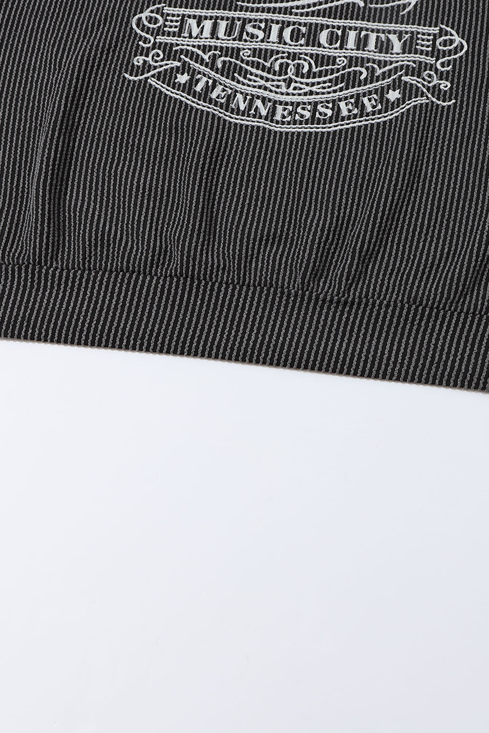 Apricot NASHVILLE MUSIC CITY Corded Graphic Sweatshirt