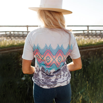 Ethnic Totem Print Women's Summer Short Sleeve