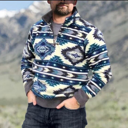 Casual Pullover Stitching Long-Sleeved Sweater