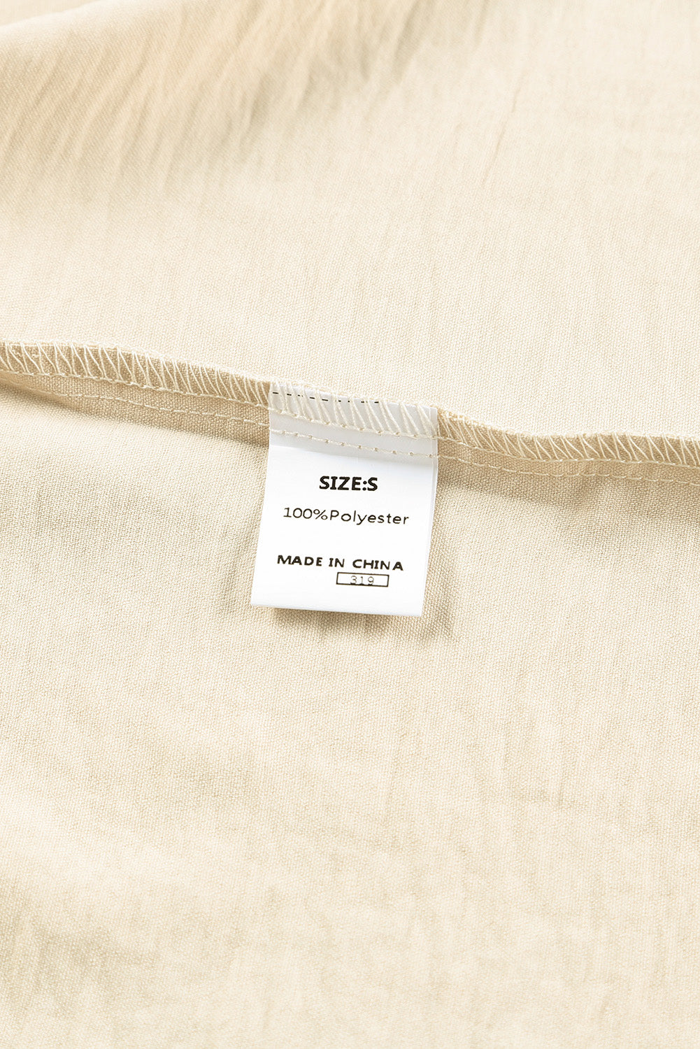 Chestnut Solid Shirred Cuffs Short Swing Dress