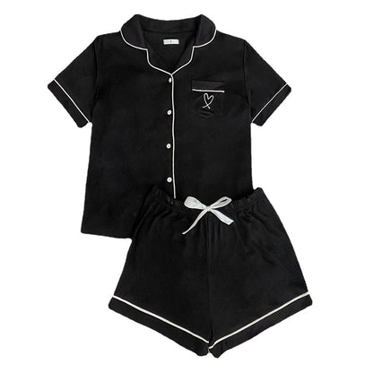 Cardigan Short Sleeved Pajama Home Suit