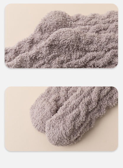 Coral Velvet For Male Home Room Socks Couple Style