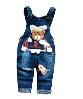 Women's Western style suspenders denim