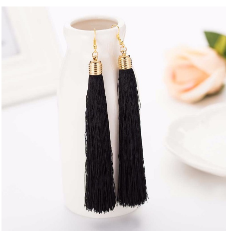 Long tassel earrings