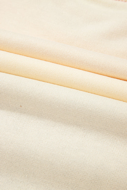 Meadow Mauve Colorblock Patchwork Drop Shoulder Sweatshirt