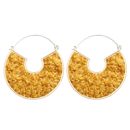 Geometric shell earrings