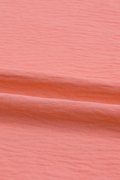 Pink Smocked Wrist Shift Top