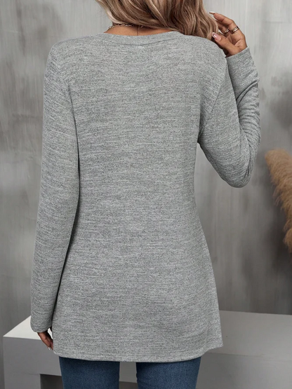 Women's Fashion Casual Solid Color Top