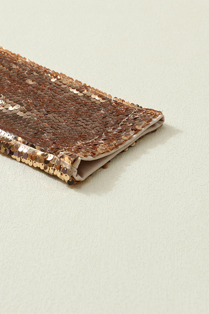 Burgundy Sequin Mock Neck Bubble Sleeve Top