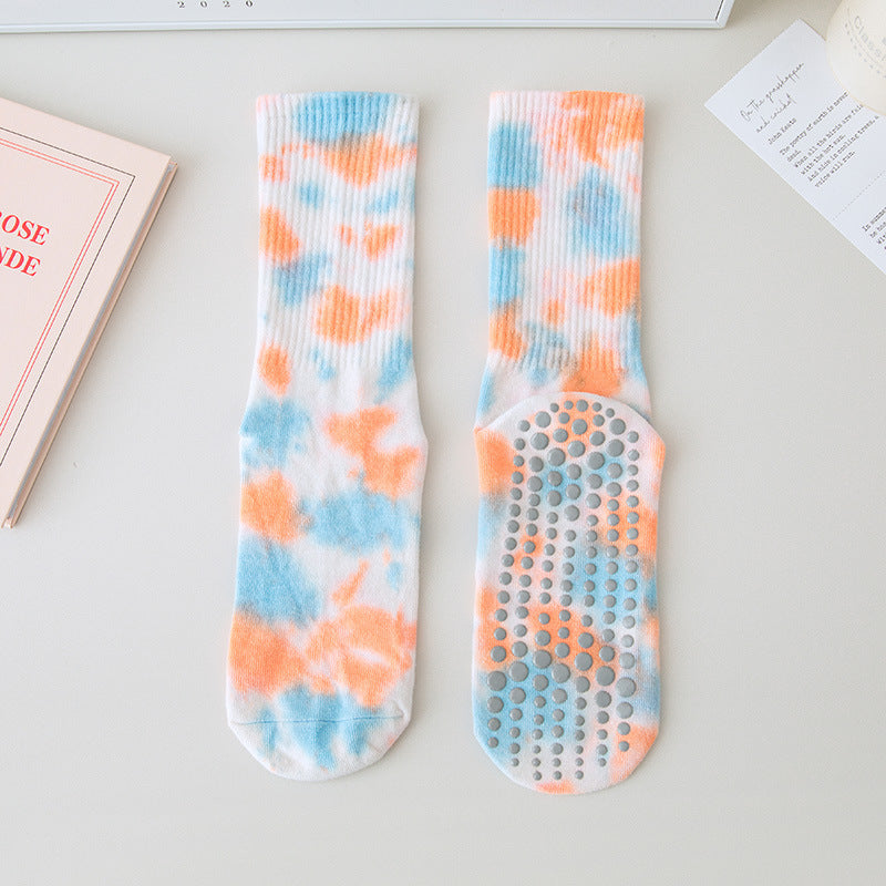 Cotton Calf Medium Stockings Professional Fitness Exercise Pilates Non-slip Yoga Socks