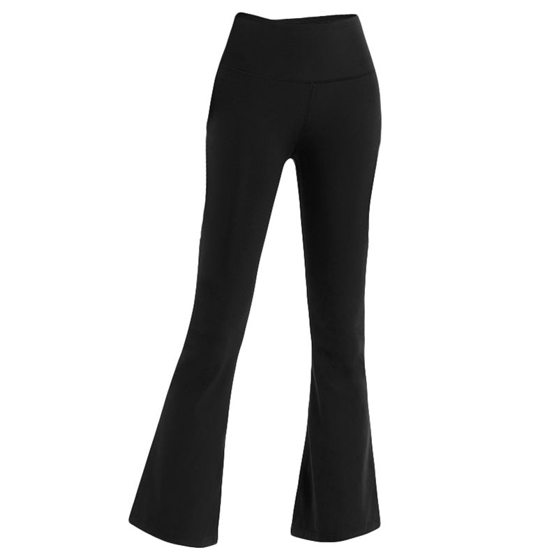 Female Bell-bottom Pants High Waist Tight Sports Yoga Pants