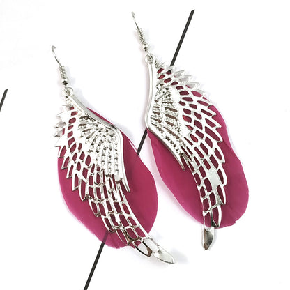 Vintage feather earrings
