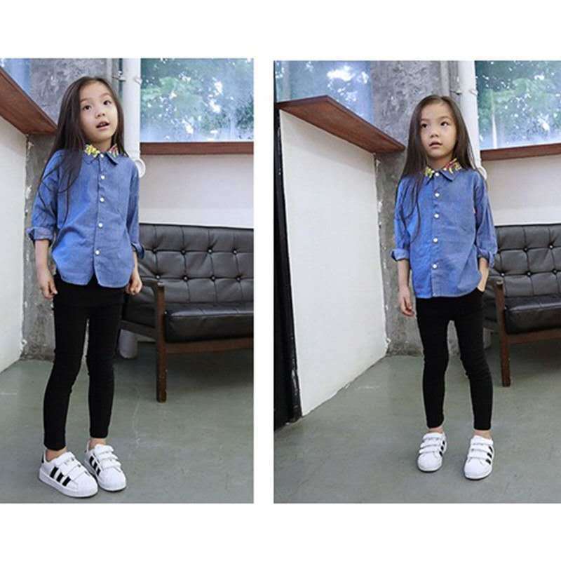 Pencil Pants Slim Fit All-match Stretch Children's Casual All-matching